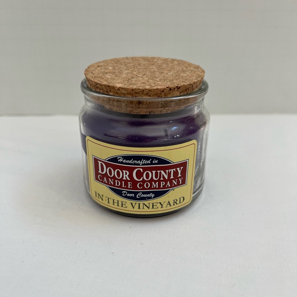 NEW Door County Candle IN THE VINEYARD 5 oz Apothecary Candle 27 Hour Burn Time
